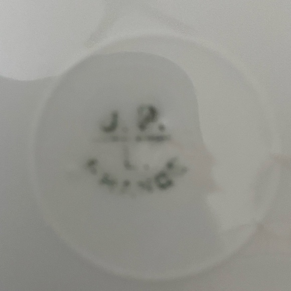 Antique Blue Plate with Gold Hand Painted Design Jean Pouyat in Limoges, France. - Picture 13 of 16